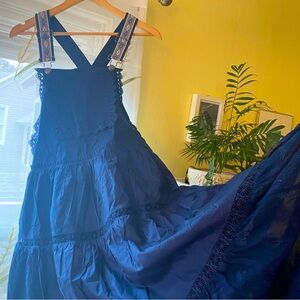 NWT | Listicle Blue Overall Dress